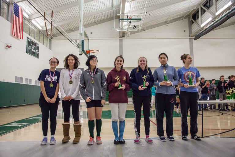 Sierra (4th from L) at 2017 HS Novice Tournament